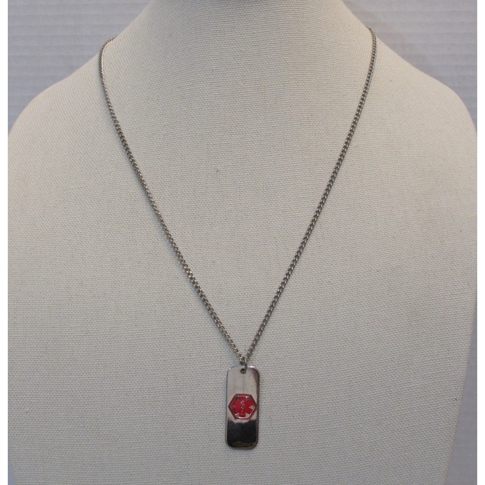 Necklace‎ Medical Alert Pendant Safety